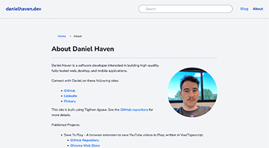 Website screenshot