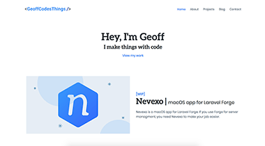 Website screenshot